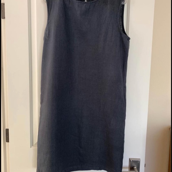 Japanese Style Linen Shift Dress. - Picture 4 of 8
